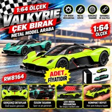 Mabelme Store RW8164 1:64 Aston Marton Valkyrıe Çek Bır.ara Metal Model Araba (Adet Fiyatıdır)