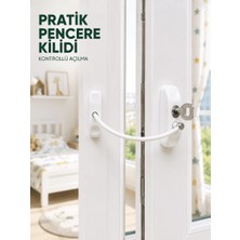 Mabelme Store Çocuk Güvenliği Için Pencere Emniyet Kilidi Anahtarlı Kablolu Güvenlik Aparatı