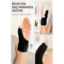 Mabelme Store Metal Destekli El Bilekliği Ateli Başparmak Destekli De Quervain Bilek Desteği