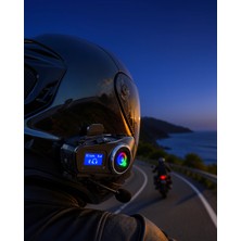 Mabelme Store LCD Ekranlı Bluetooth Kask Kulaklığı