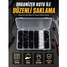 Mabelme Store Profesyonel Oto Klips Tamir Seti 6 Farklı Model Plastik Sabitleme Pimi Organizer Kutulu