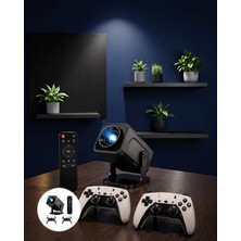 Mabelme Store Game Box Projeksiyon Cihazı Kumandalı Android Tv 1-1