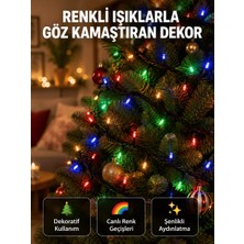 Mabelme Store 50’li LED Şeffaf Kablolu 5 M Aydınlatma Işık Süsleme LED Yeni Nesil