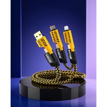 Mabelme Store 4'ü 1 Arada Şarj Kablosu Usb-C Usb-A Lightning 65W