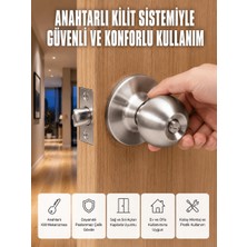 Mabelme Store Estetik Güvenli Topuzlu Kapı Kilidi