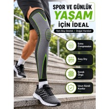 Mabelme Store Uzun Kompresyon Diz Destekliği Spor ve Günlük Kullanım Için Güçlü Destek