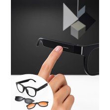 Mabelme Store Bluetooth Gözlük Telefon Görüşmesi Açık Kulak Manyetik Şarj
