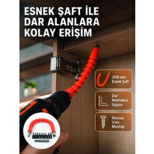 Mabelme Store 12 Parça Esnek Bits Uç Seti 300 mm Esnek Şaftlı Tornavida Uç Seti