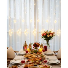 Mabelme Store LED Ay Yıldız Işık Zinciri 4 Metre