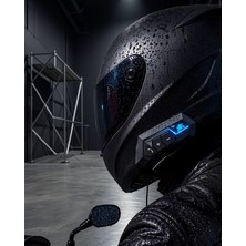 Mabelme Store Kablosuz Motosiklet Kask Kulaklığı Bluetooth Sürüş Sistemi