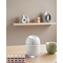 Mabelme Store Mini Hava Nemlendirici USB Bağlantılı 5 Esanslı