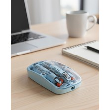 Mabelme Store Kablosuz Mouse Mavi Bluetooth ve USB Çift Mod