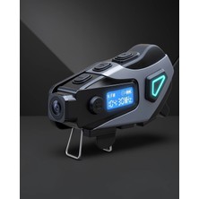 Mabelme Store Kask Içi Bluetooth Kulaklık Kamera ve Fenerli Su Geçirmez Model