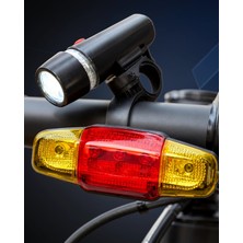 Mabelme Store Bisiklet Işığı Seti Güçlü LED Ön Far Arka Stop Lambası