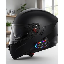 Mabelme Store Motosiklet Intercom Bluetooth 5.3 Rgb Işıklı
