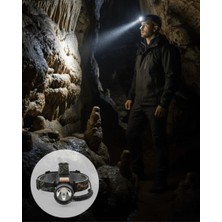 Mabelme Store Hareket Sensörlü Şarj Edilebilir Kafa Lambası LCD Göstergeli