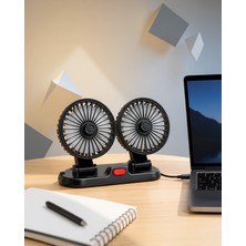 Mabelme Store Çift Başlıklı Masaüstü Vantilatör