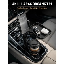 Mabelme Store Araç Konsolu Için Telefon Tutuculu Bardaklık Düzenleyici