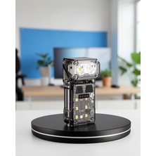 Mabelme Store Şarjlı LED Kafa Lambası Manyetik Klipsli El Sensörlü