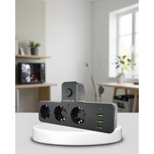Mabelme Store 7 Portlu Akıllı Güç Ünitesi USB ve Type-C Girişli