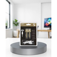 Mabelme Store Tekrar Şarj Edilebilir Aa USB Type-C Pil 1000+ Döngü