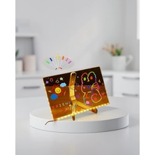 Mabelme Store LED Aydınlatmalı Şeffaf Mesaj Tahtası 30X20 cm