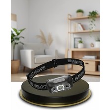 Mabelme Store Şarjlı LED Kafa Feneri Hareket Sensörlü 60° Ayarlanabilir Far