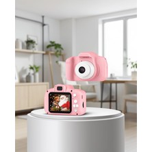 Mabelme Store Mini 1080P Hd Çocuk Kamera Pembe 8mp