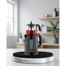 Mabelme Store Elektrikli Çay Makinesi 1800W Cam Demlik