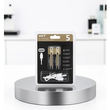 Mabelme Store Tekrar Şarj Edilebilir Aa Pil USB Type-C 1000+ Döngü