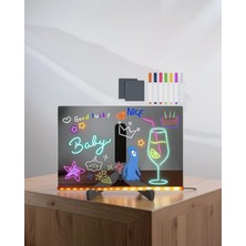 Mabelme Store Renkli LED Yazı Tahtası Çocuklar Için