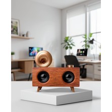 Mabelme Store Retro Gramafon Bluetooth Hoparlör