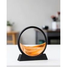 Mabelme Store 3D LED Işıklı Hareketli Sulu Kum Saati 7 Inç
