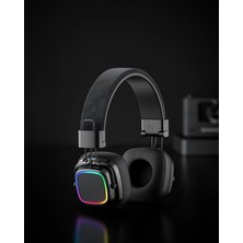 Mabelme Store Kulak Üstü Bluetooth Kulaklık Katlanabilir Rgb Işıklı