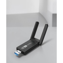 Mabelme Store USB 3.0 Wifi Alıcı Çift Antenli 1200 Mbps