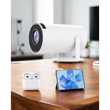 Mabelme Store 130 Inç Geniş Ekranlı 4K Destekli Full Hd Projeksiyon Cihazı