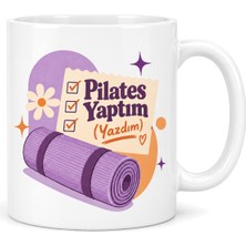 Mabelme Store Pilates Molası Tasarımlı Porselen Kupa - Model 353