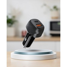 Mabelme Store Oto Şarj Cihazı 38W Çift Giriş Type-C