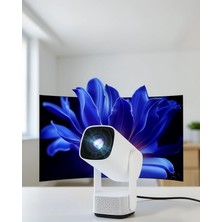 Mabelme Store Şarjlı Projeksiyon Cihazı 4K Hd Görüntü Kalitesi