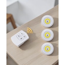 Mabelme Store 3'lü Uzaktan Kumandalı Spot LED Işık