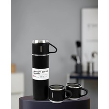 Mabelme Store Termos Seti Paslanmaz Çelik 3 Bardaklı 500 ml