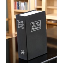 Mabelme Store Kitap Görünümlü Kilitli Mini Çelik Kasa
