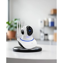 Mabelme Store Motorlu 5 Antenli 1080P Wi-Fi Kamera LED Aydınlatmalı