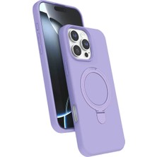 Apple Iphone 16 Pro Regal Magsafe Standlı Kapak - Lila