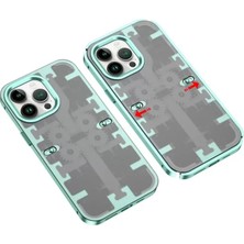 Apple Iphone 13 Pro Kılıf Mekanik Bumper Kapak - Yeşil