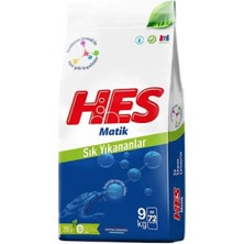 Hes Matik Çamaşır Deterjanı Sıkı Yıkananlar 9 kg