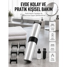 MiraLive Yeni Nesil Profesyonel Şarjlı Saç Sakal Tıraş Makinesi Ayarlanabilir 4 Taraklı