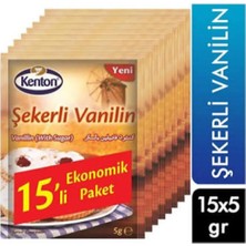 Kenton Şeker Vanilin 15 Li (5 Adet) Koli