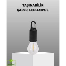 Hace Bazaar Şarjlı Kancalı LED Lamba – Kamp, Balkon ve Acil Durum Işığı -Hcb