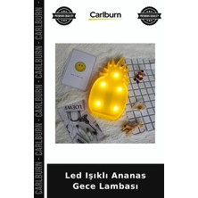 Carlburn LED Işıklı Ananas Gece Lambası Duvar Süsü Masa Üstü Oturma Odası